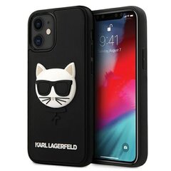 Karl Lagerfeld telefona maciņš KLHCP12SCH3DBK iPhone 12 mini 5,4" cena un informācija | Telefonu vāciņi, maciņi | 220.lv