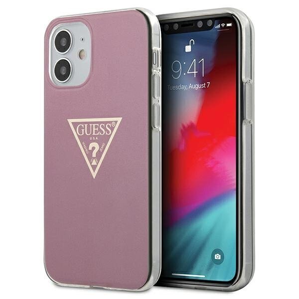 Guess telefona maciņš GUHCP12SPCUMPTPI iPhone 12 5,4" cena un informācija | Telefonu vāciņi, maciņi | 220.lv