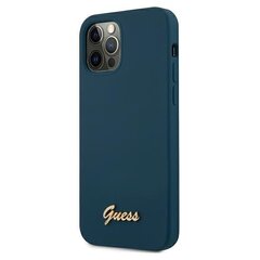 Guess telefona vāciņš GUHCP12MLSLMGBL iPhone 12/12 Pro 6,1" cena un informācija | Telefonu vāciņi, maciņi | 220.lv