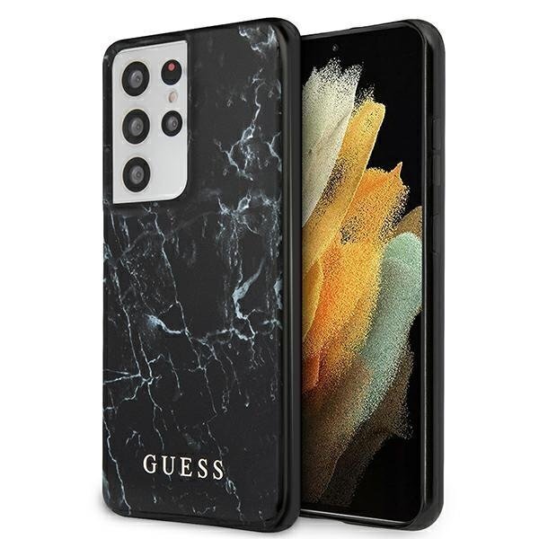 Guess telefona maciņš GUHCS21LPCUMABK S21 Ultra G998 цена и информация | Telefonu vāciņi, maciņi | 220.lv