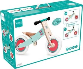 Balansēšanas velosipēds Scratch Balance Bike 12'', zils цена и информация | Балансировочные велосипеды | 220.lv