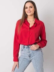 бордовая классическая рубашка camila цена и информация | Женские блузки, рубашки | 220.lv