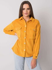 Klasisks sieviešu krekls, tumši dzeltens cena un informācija | Blūzes, sieviešu krekli | 220.lv