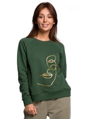 Sieviešu džemperis ar apdruku - BE B167 cena un informācija | Jakas sievietēm | 220.lv