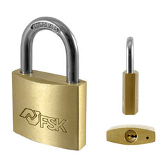 Piekaramā atslēga ar slēdzeni Ferrestock 60 mm cena un informācija | Durvju slēdzenes | 220.lv