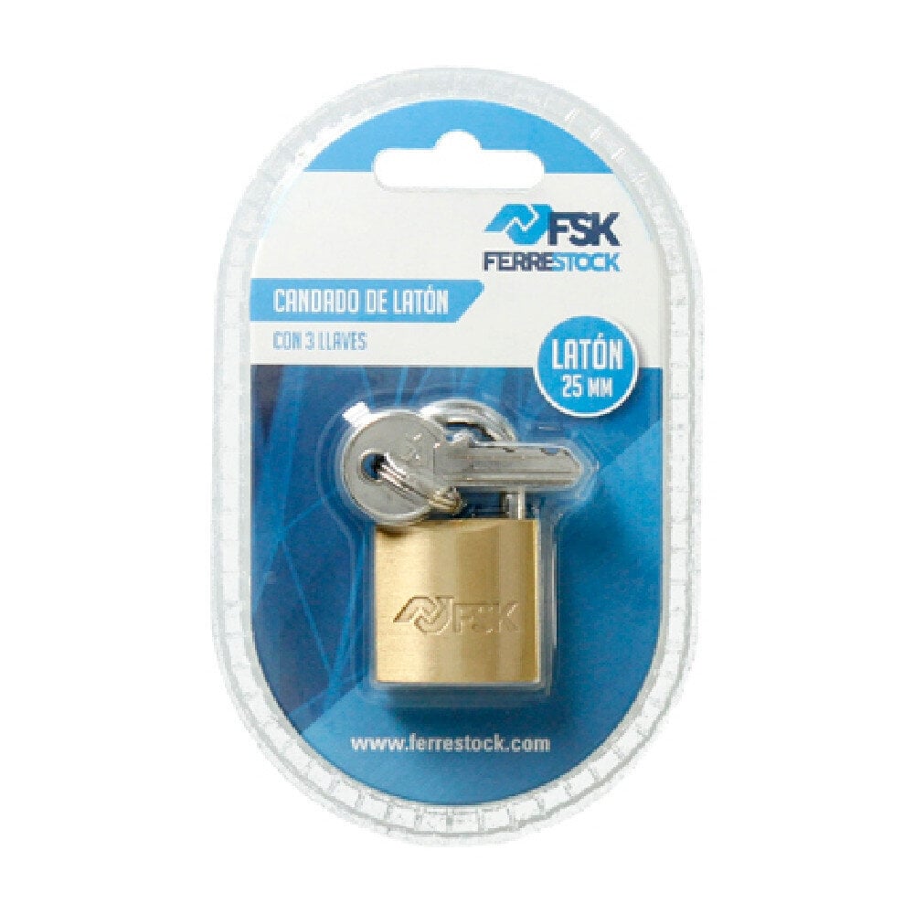 Piekaramā atslēga ar slēdzeni Ferrestock 25 mm цена и информация | Durvju slēdzenes | 220.lv