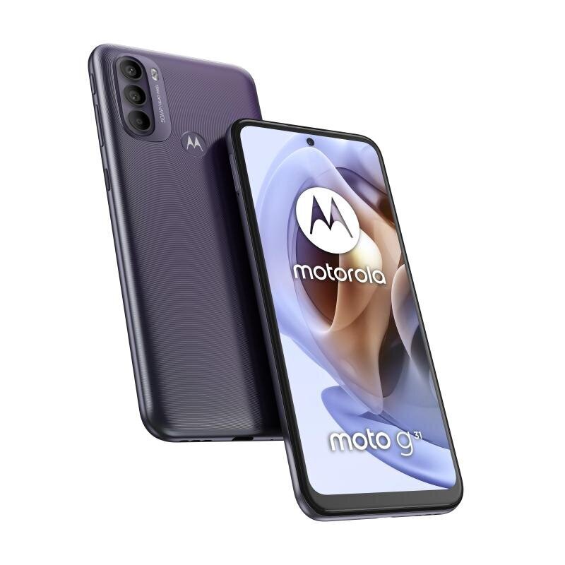 Motorola Moto G31, 128GB, Dual SIM, Mineral Grey cena un informācija | Mobilie telefoni | 220.lv