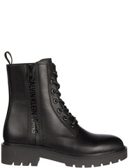 Женские ботинки Calvin Klein Combat Mid Laceup Boot W Zip, черные цена и информация | Женские сапоги | 220.lv