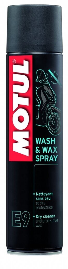 Tīrītājs MOTUL Wash & Wax SPRAY E9 0,4ltr (103174) цена и информация | Motoreļļas | 220.lv