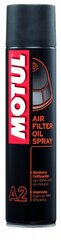 Eļļa MOTUL AIR FILTER OIL SPRAY A2 0,4ltr (102986) cena un informācija | Motoreļļas | 220.lv