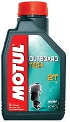 Eļļa MOTUL OUTBOARD TECH 2T 1ltr (102789) cena un informācija | Motoreļļas | 220.lv