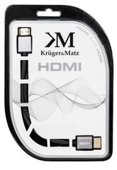 Kruger&Matz HDMI, 1.8 м цена и информация | Кабели и провода | 220.lv