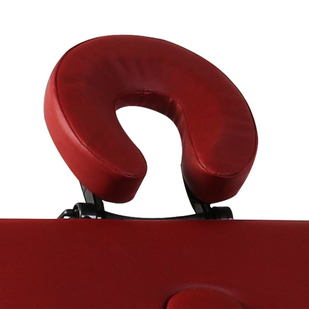 Saliekamais masāžas galds, sarkans cena un informācija | Masāžas piederumi | 220.lv