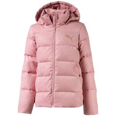 Ikdienas virsjaka meitenēm Puma Velour Down Jacket Puma Bridal Rose 580285141 cena un informācija | Virsjakas un mēteļi meitenēm | 220.lv