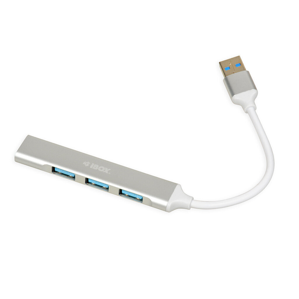 iBox USB centrmezgls, balts cena un informācija | Adapteri un USB centrmezgli | 220.lv