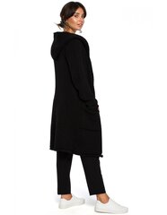 Jaka sievietēm BK016 ar kapuci un kabatām - melna cena un informācija | Sieviešu džemperi | 220.lv