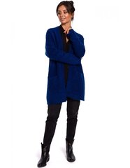 Vienkārša jaka ar kabatām sievietēm BK034 - safīrs cena un informācija | BeKnit Apģērbi, apavi, aksesuāri | 220.lv