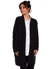 Vienkārša jaka ar kabatām sievietēm BK034 - grafīts cena un informācija | BeKnit Apģērbi, apavi, aksesuāri | 220.lv