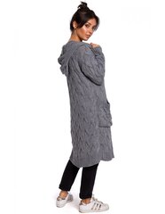 Garā jaka ar pīni sievietēm BK033 - pelēka cena un informācija | BeKnit Apģērbi, apavi, aksesuāri | 220.lv