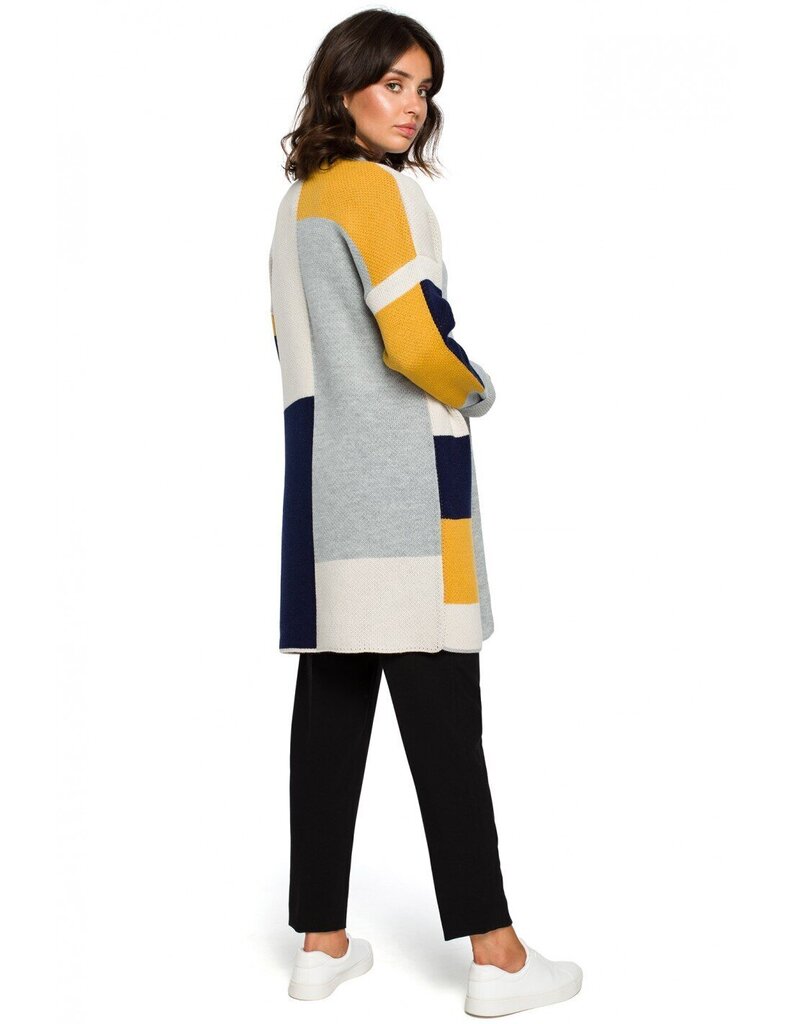 Sieviešu jaka BK011 daudzkrāsaina - 2. modelis (tumši zils) cena un informācija | Sieviešu džemperi | 220.lv