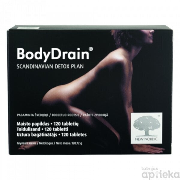 BodyDrain tab. N120 цена и информация | Uztura bagātinātāji tievēšanai | 220.lv