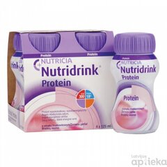 Витамины NUTRICIA NUTRIDRINK PROTEIN с клубничным вкусом, 4 шт., 125 мл цена и информация | Первая помощь | 220.lv
