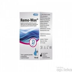 Remo - wax ausu pilieni 10ml cena un informācija | Pirmā palīdzība | 220.lv