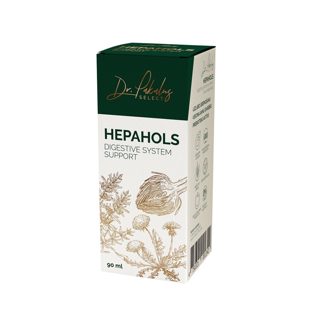 Dr. Pakalns select HepaHols pilieni 90ml cena un informācija | Pirmā palīdzība | 220.lv