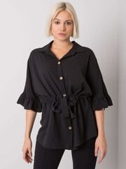 женская черная хлопковая блуза chavri rue paris цена и информация | Женские блузки, рубашки | 220.lv