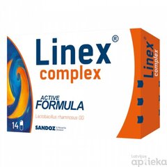 Капсулы LINEX COMPLEX, 14 шт. цена и информация | Витамины, пищевые добавки, препараты для хорошего самочувствия | 220.lv