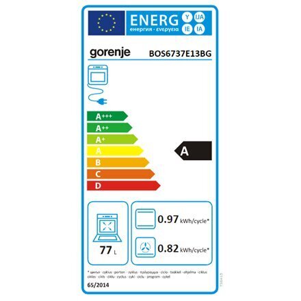 Gorenje BOS6737E13BG cena un informācija | Cepeškrāsnis | 220.lv