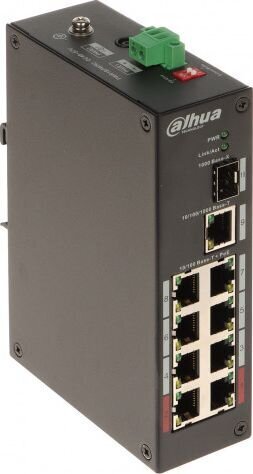 Switch|DAHUA|PFS3110-8ET-96-V2|PoE ports 8|96 Watts|DH-PFS3110-8ET-96-V2 cena un informācija | Komutatori (Switch) | 220.lv