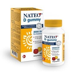 Желейные конфеты NATEO D GUMMY, 50 шт. цена и информация | Витамины, пищевые добавки, препараты для хорошего самочувствия | 220.lv