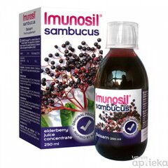 Imunosil Sambucus balzams 250ml cena un informācija | Pirmā palīdzība | 220.lv
