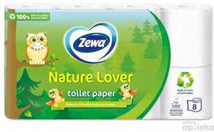 Tualetes papīrs ZEWA Nature Lover 3-slāņu 8 ruļļi cena un informācija | Pirmā palīdzība | 220.lv