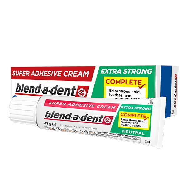 BLEND-A-DENT Extra Stark Neutral fiksācijas krēms 47g цена и информация | Zobu pastas, birstes | 220.lv