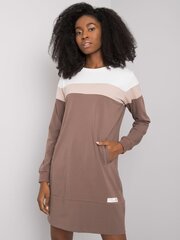 Женское коричневое повседневное платье цена и информация | Платья | 220.lv