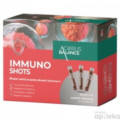 ACORUS BALANCE Immuno Shots 25ml x 14 cena un informācija | Pirmā palīdzība | 220.lv