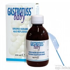 Gastrotuss Baby sīrups 180ml cena un informācija | Pirmā palīdzība | 220.lv