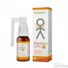FarinGospray apelsīnu aerosols 20ml cena un informācija | Vitamīni, preparāti, uztura bagātinātāji labsajūtai | 220.lv