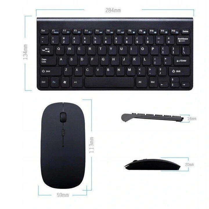 Bluetooth bezvadu datora tastatūras un peles komplekts цена и информация | Klaviatūras | 220.lv