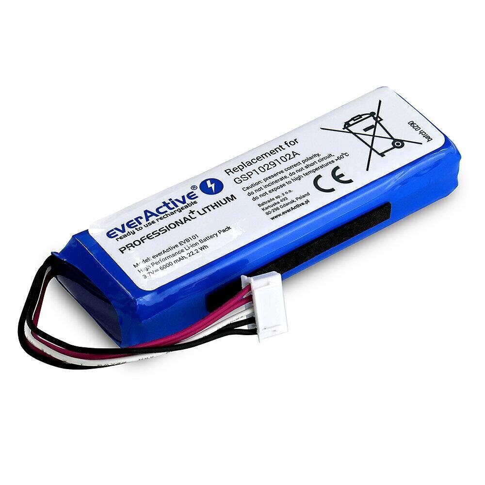 Uzlādējama baterija everActive EVB101 ar Bluetooth skaļruni JBL Charge 3 cena un informācija | Akumulatori fotokamerām | 220.lv