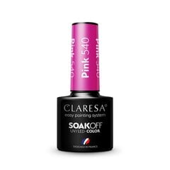 Стойкий гибридный лак для ногтей Claresa Pink 540, 5 г цена и информация | Лаки для ногтей, укрепители | 220.lv