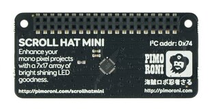 Scroll HAT Mini, 17x7 LED matrica, HAT Raspberry Pi, Pimoroni PIM491 цена и информация | Электроника с открытым кодом | 220.lv