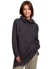 Sieviešu džemperis ar krāgu BK047 - antracīts cena un informācija | BeKnit Apģērbi, apavi, aksesuāri | 220.lv
