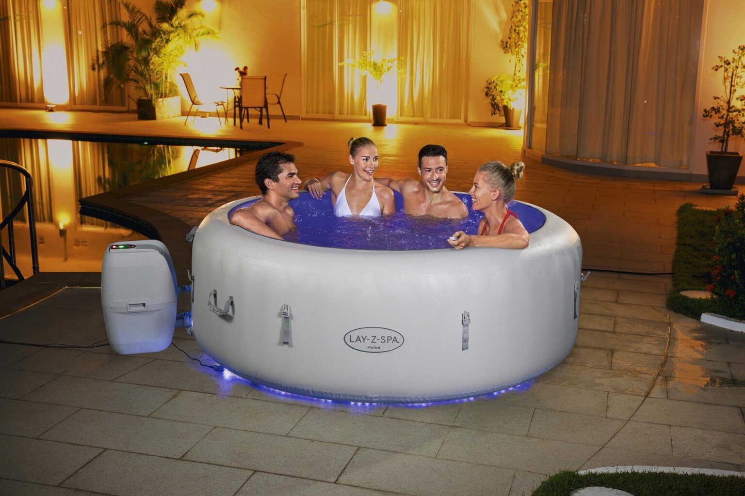 Whirlpool Vanna Bestway Lay-Z Spa Paris 196 x 66 cm цена и информация | Baseini | 220.lv