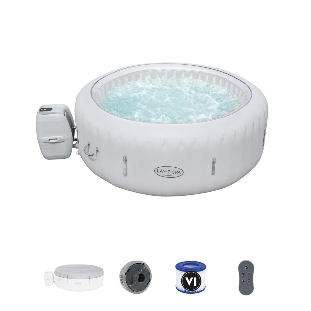 Whirlpool Vanna Bestway Lay-Z Spa Paris 196 x 66 cm cena un informācija | Baseini | 220.lv