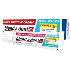 Клей для зубных протезов blend-a-dent Super Adhesive Creame Frisch Fresh, 47 г цена и информация | Зубные щетки, пасты | 220.lv
