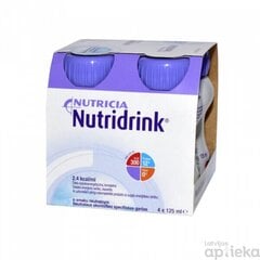 NUTRIDRINK Neutral 125ml x 4 cena un informācija | Vitamīni, preparāti, uztura bagātinātāji labsajūtai | 220.lv