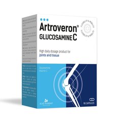 Uztura bagātinātājs Artroveron Glucosamin C kapsulas N90 cena un informācija | Vitamīni | 220.lv